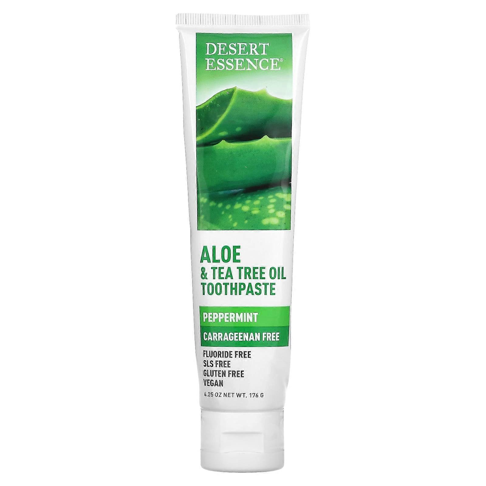 Aloe & Tea Tree Oil Toothpaste, Peppermint, 6.25 oz (176 g)