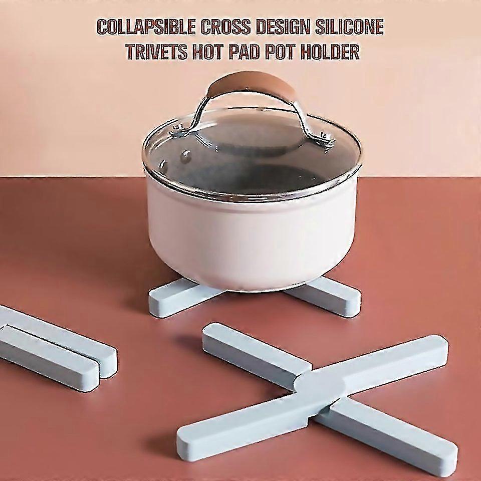 For Collapsible Design Silicone Trivets Hot Pad Pot Holder