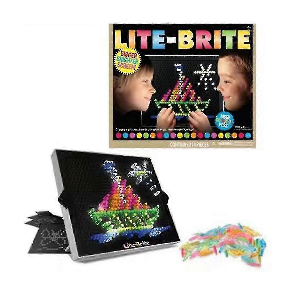 Conjunto de tabuleiro iluminado com luzes de pixel LED mágicas faça você mesmo, tablet com imagens, brinquedos para crianças, presentes 25-26
