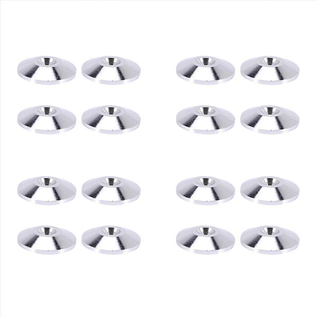 4 Pcs Speaker Pure Copper Spikes Pads(Silver)