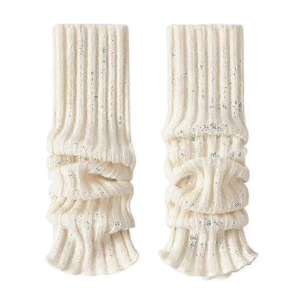 女性リブドレッグウォーマーウールニットパーティーダンススポーツヨガアクセサリーのための快適なレッグウォーマー