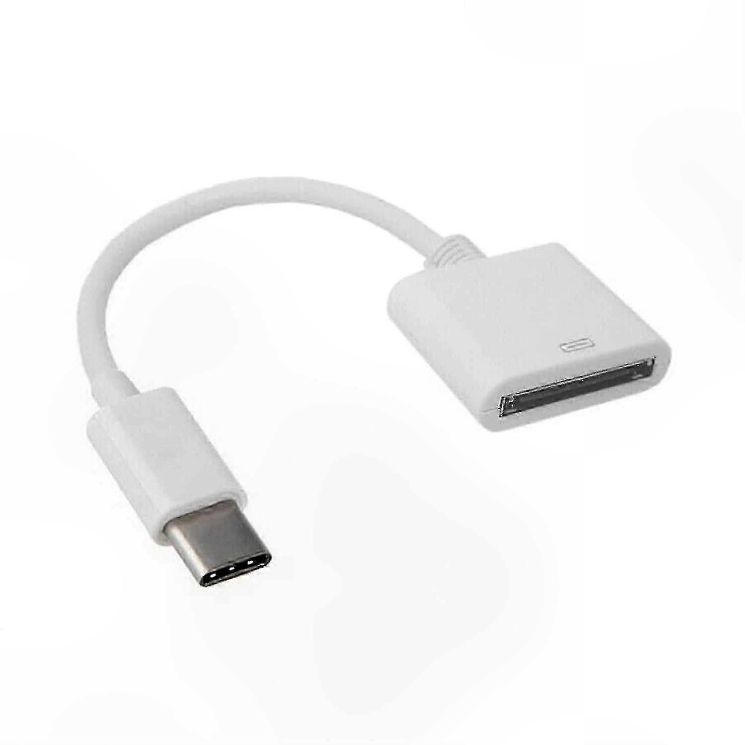 USB 3.1 Type-C to 30-Pin Female Adapter for Data Sync and Charging, Latest 2025 Model-Compatible Cable for Devices with 30-Pin Port