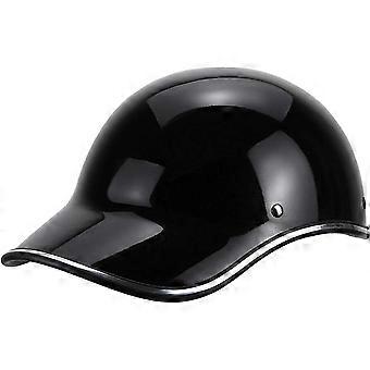 Baseballkappe Einstellbare Schnellverschlussschnalle Halbe Baseballkappe Schwarz