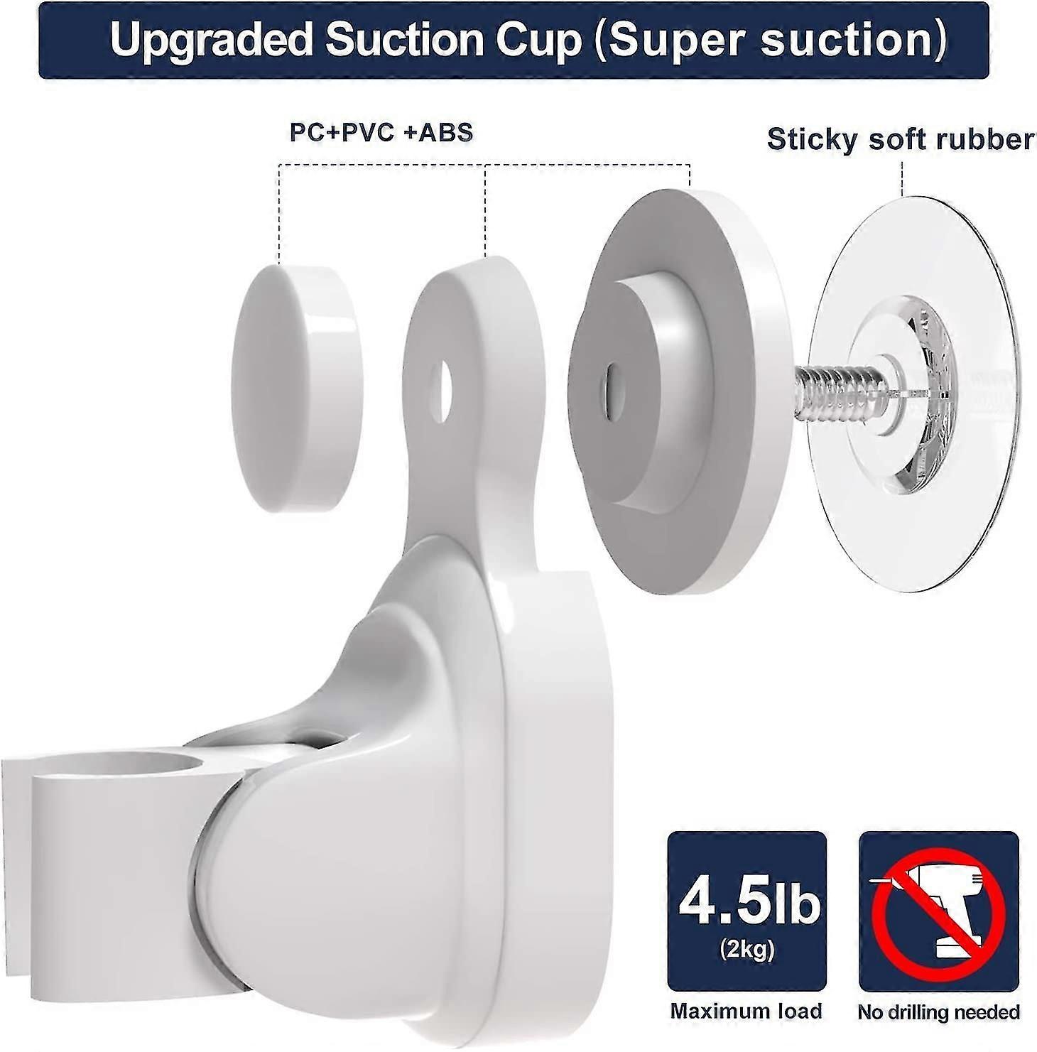 Shower Bracket Adjustable Shower Bracket, Hand Shower Bracket Holder Bathtub Shower Head Bracket Holde