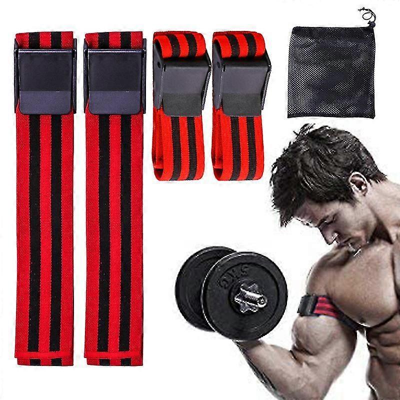 4pcs Occlusion Training Bands Blood Flow Restriction Bands Bicep