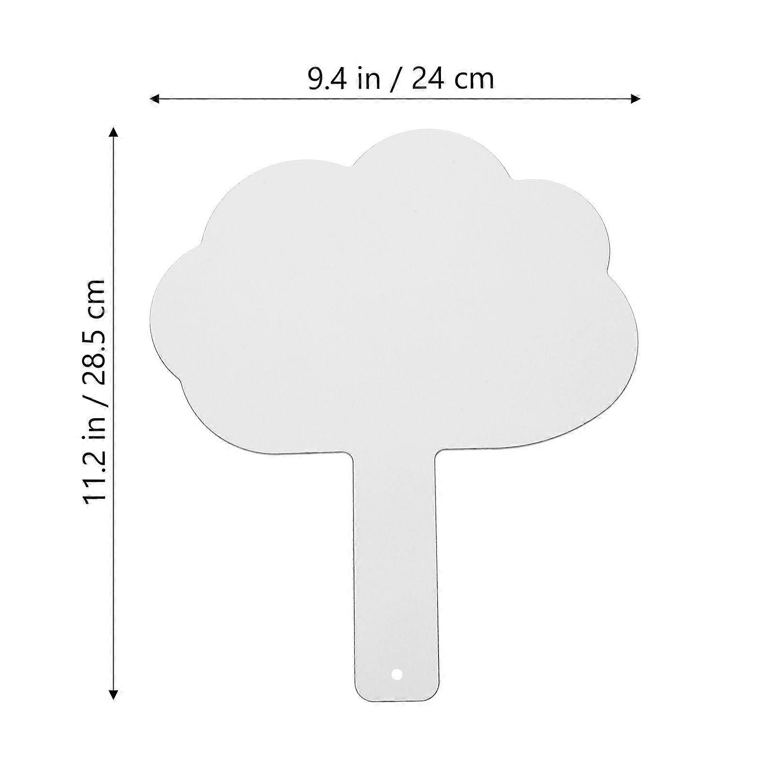 Dry Erase Answer Paddle Double Sided White Board Classroom Whiteboard Teaching Prop