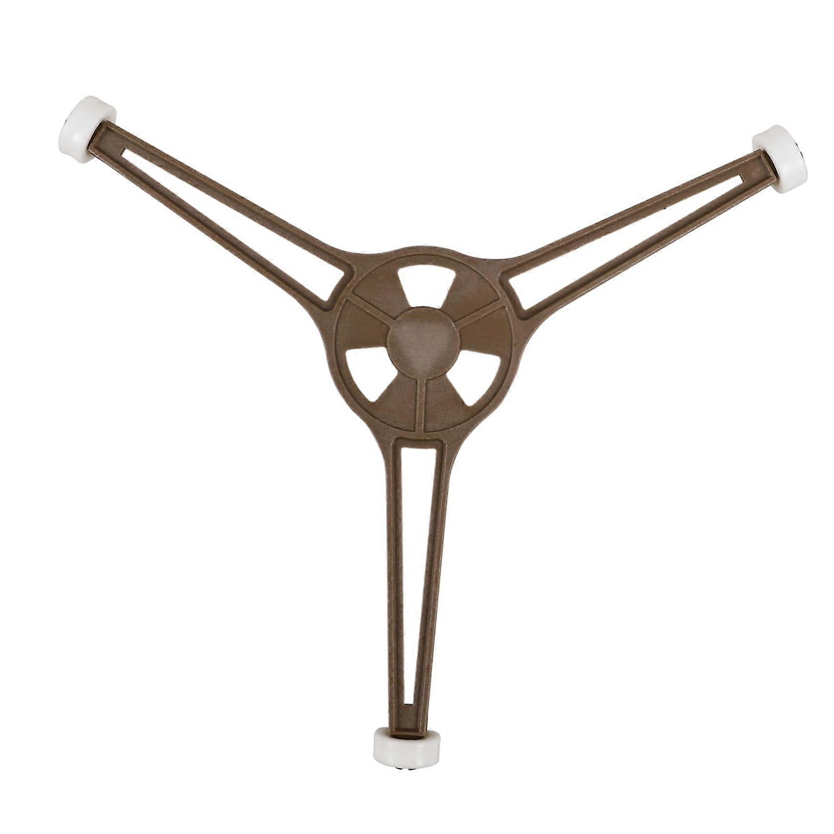 Triangular Support Microwave Turntable Ring With Rollers, Stable Rotating Plate Holder For Even Heating Glass Plate Tray