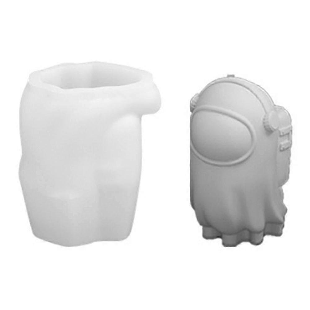 A101C-10 Space Ghost Shape DIY Silicone Fondant Mold Cake Decorating Tool (BPA Free, No FDA)