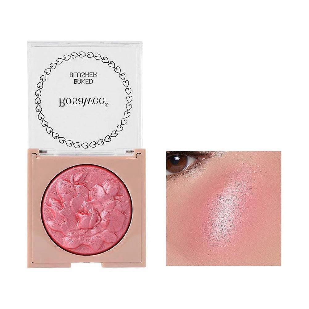 Multi-Color Glitter Blush Palette for Contouring and Brightening All Skin Types Long Lasting Natural Finish