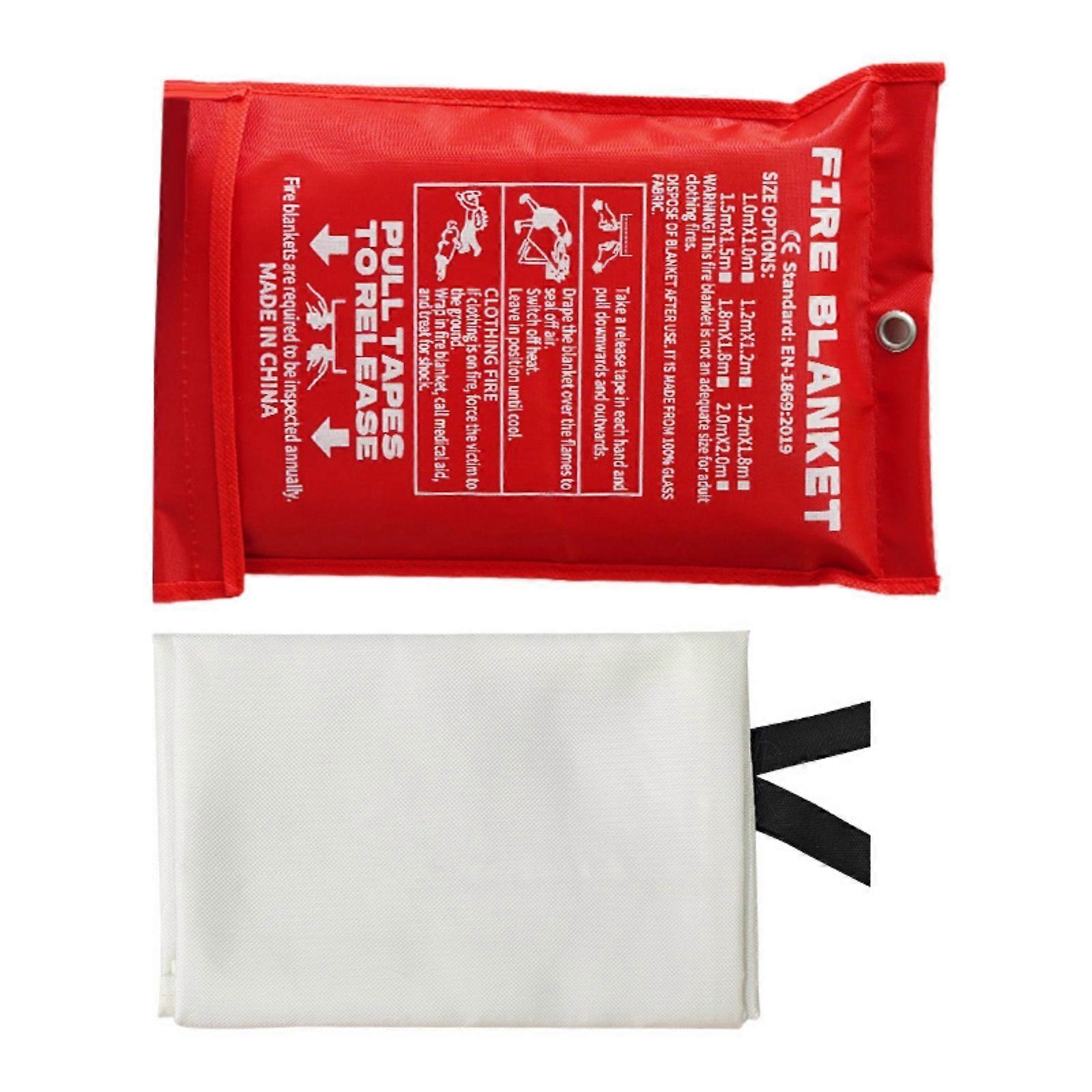 キッチンと家庭用のファイヤーブランケット、グラスファイバー緊急ファイヤーブランケット、緊急サライバル用サプレッションブランケット2x2m