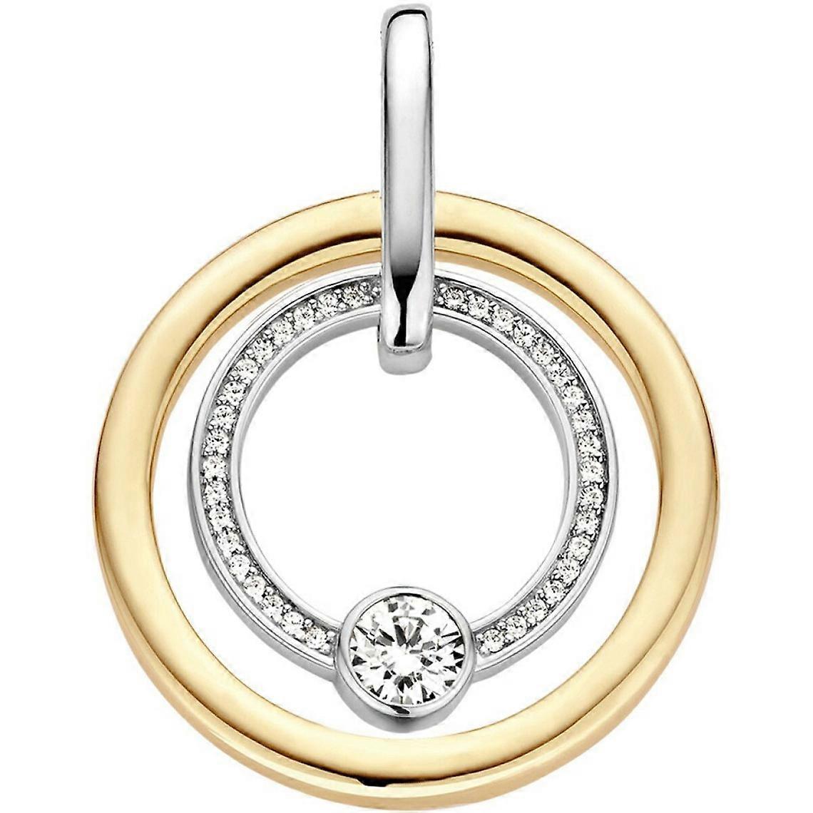 pendentif Ti Sento 6755ZY - pendentif Argent Doré 2 Rangs multiforme Femme