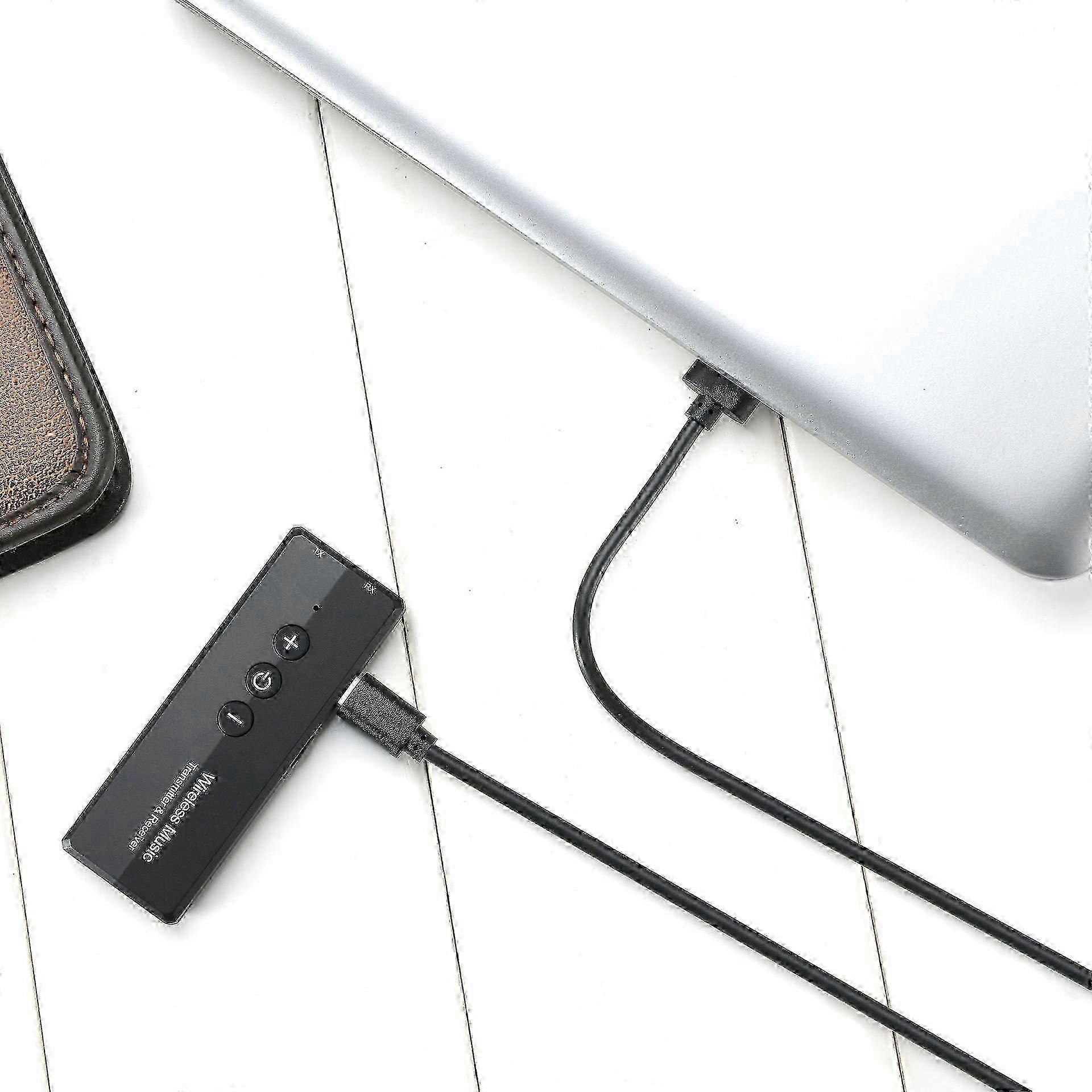 Bluetooth 5.0 Transmitter Receiver 2-in-1, Portable Wireless Audio Adapter, Rechargeable Bluetooth AUX Adapter with 3.5mm AUX for TV P