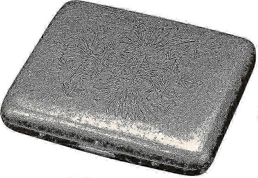 Vintage İşlemeli Metal Sigara Kutusu, Retro Puro Tutucu, Erkekler İçin Şık Hediye