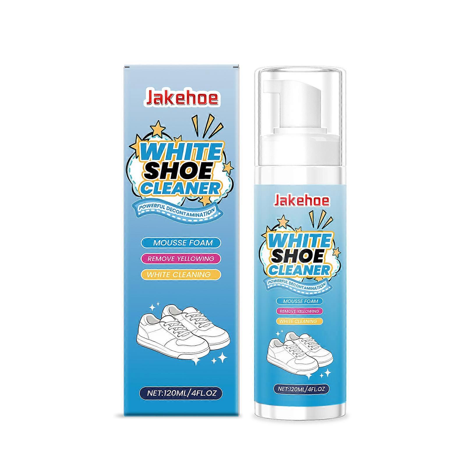 This white shoe cleaner gently and effectively cleans dirt and grime from shoe surfaces. It's a convenient and easy-to-use cleaner.