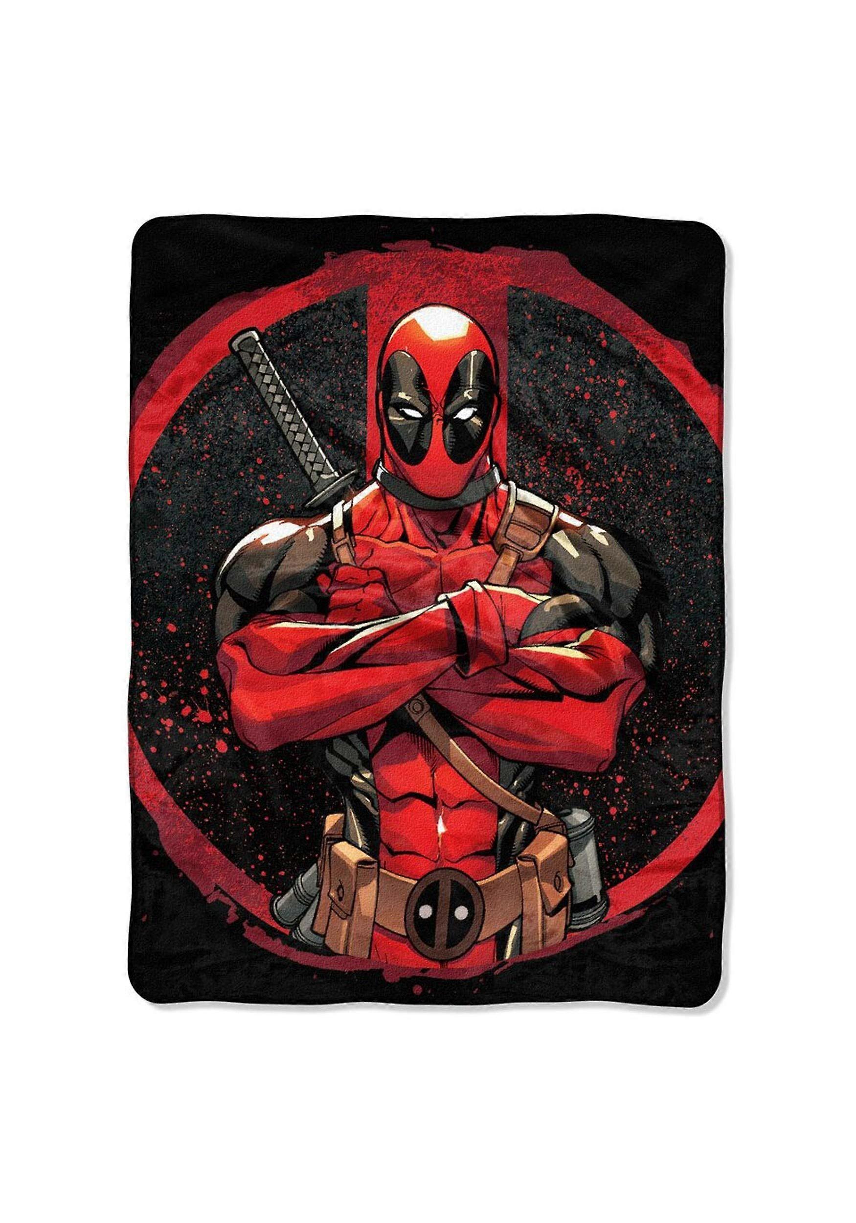 Throw Blanket, Tough Guy Design, Standard Size, Soft Polyester Material, Ideal for Superhero Fans