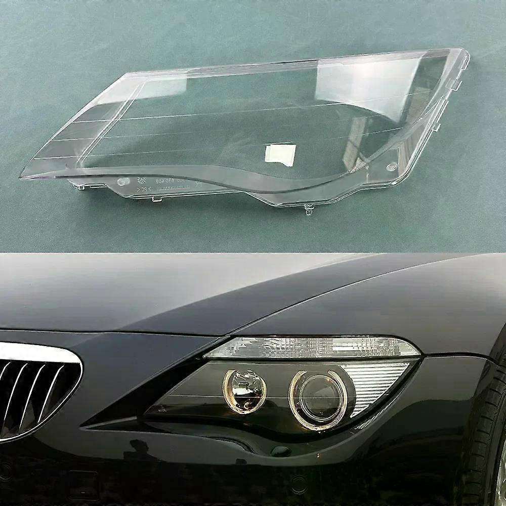 For BMW 6 Series E63 630 645 650 2004-2007 Headlight Cover Transparent Headlamp Shell Plexiglass Replace Original Lampshade