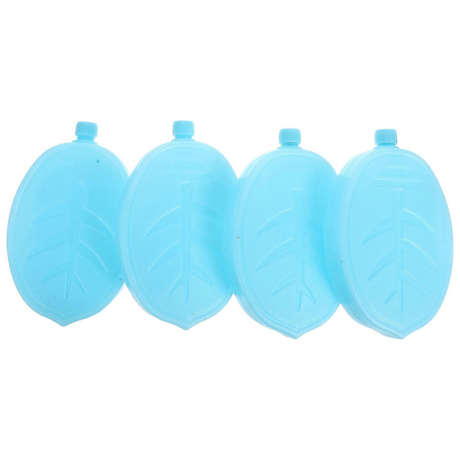 Sky-Blue Cooler Ice Box for Air Cooler Refillable 4Pcs Packs for Camping