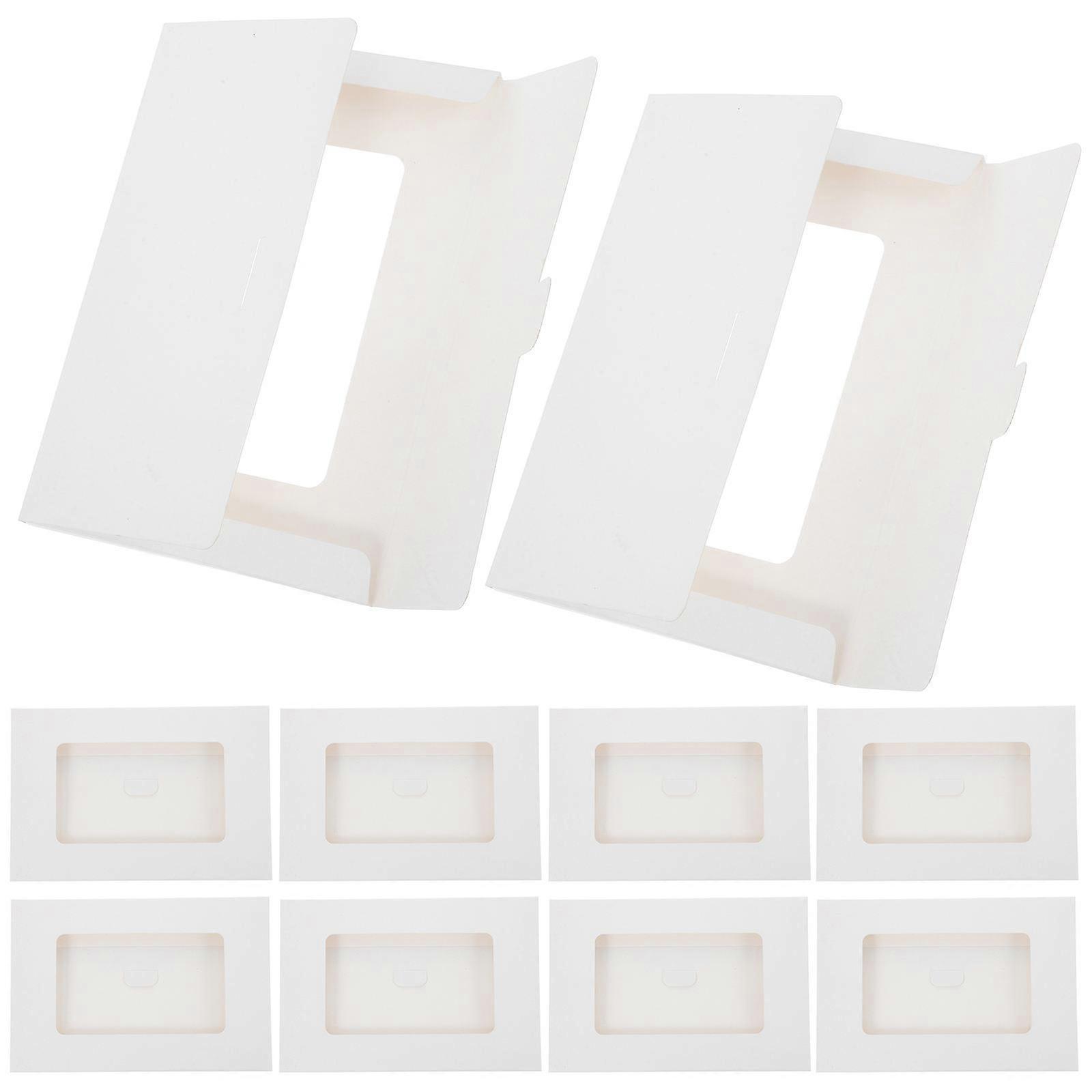 DIY Full Face Window Envelopes Picture Frames for Letters 30Pcs White Paper
