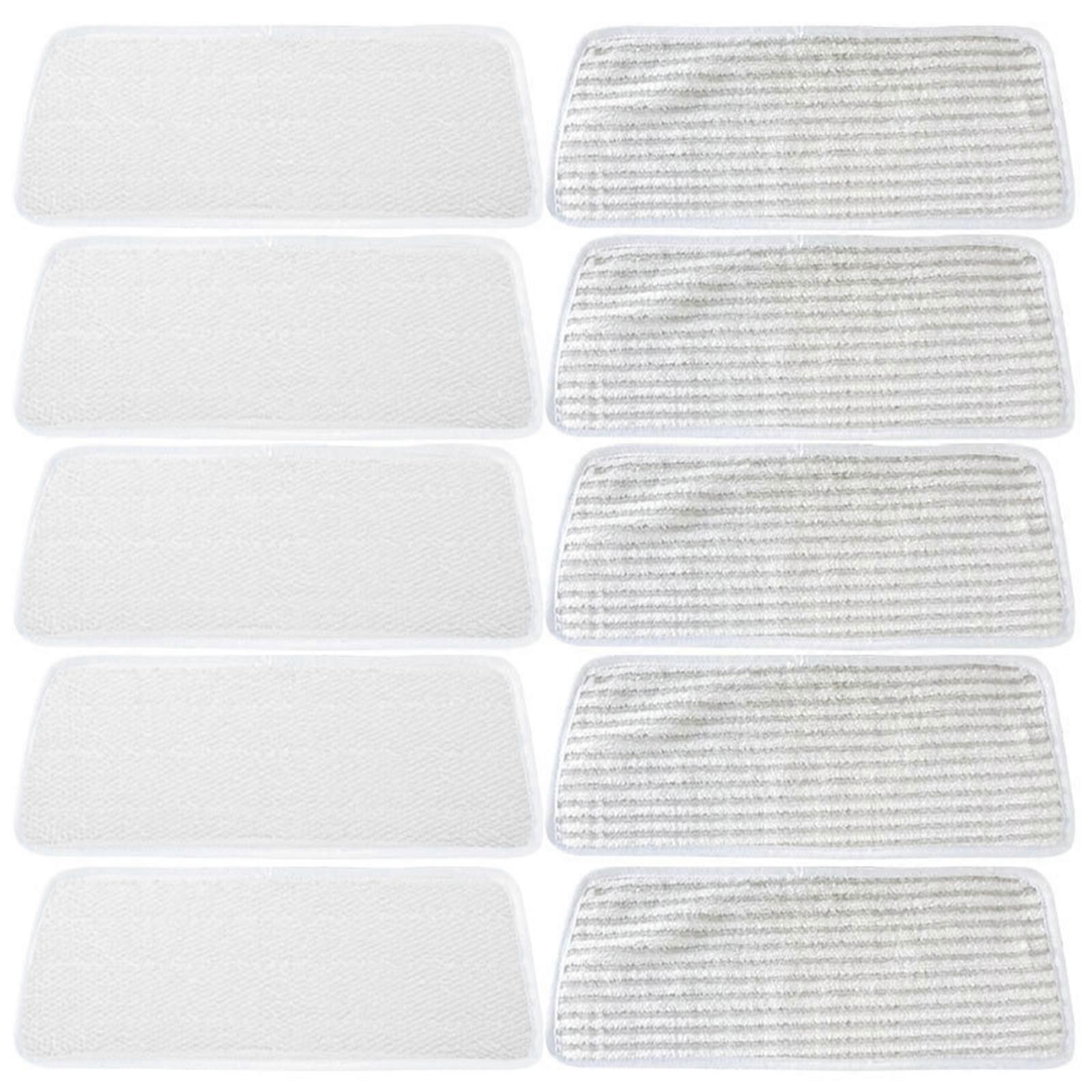 10 Reusable Steam Cleaner Pads Set Reinforced Edges Deep Scrubbing Power for Bathroom and Kitchen Multicolor