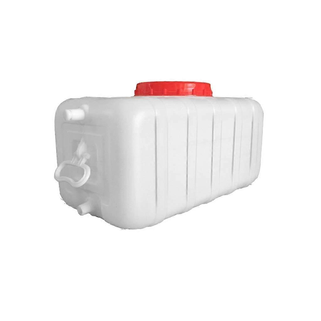 Multi-Purpose Storage Container 200L Rectangular White HDPE Water Tank with Faucet, Drop-Resistant and Heat Resistant