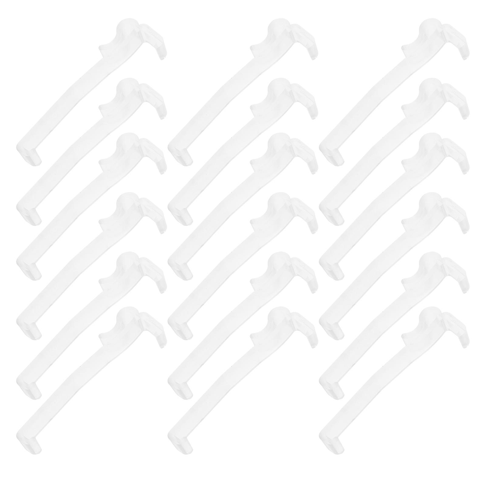 Clear Plastic Valance Clips for Window Shades with 30Pcs for Vertical Horizontal Blinds