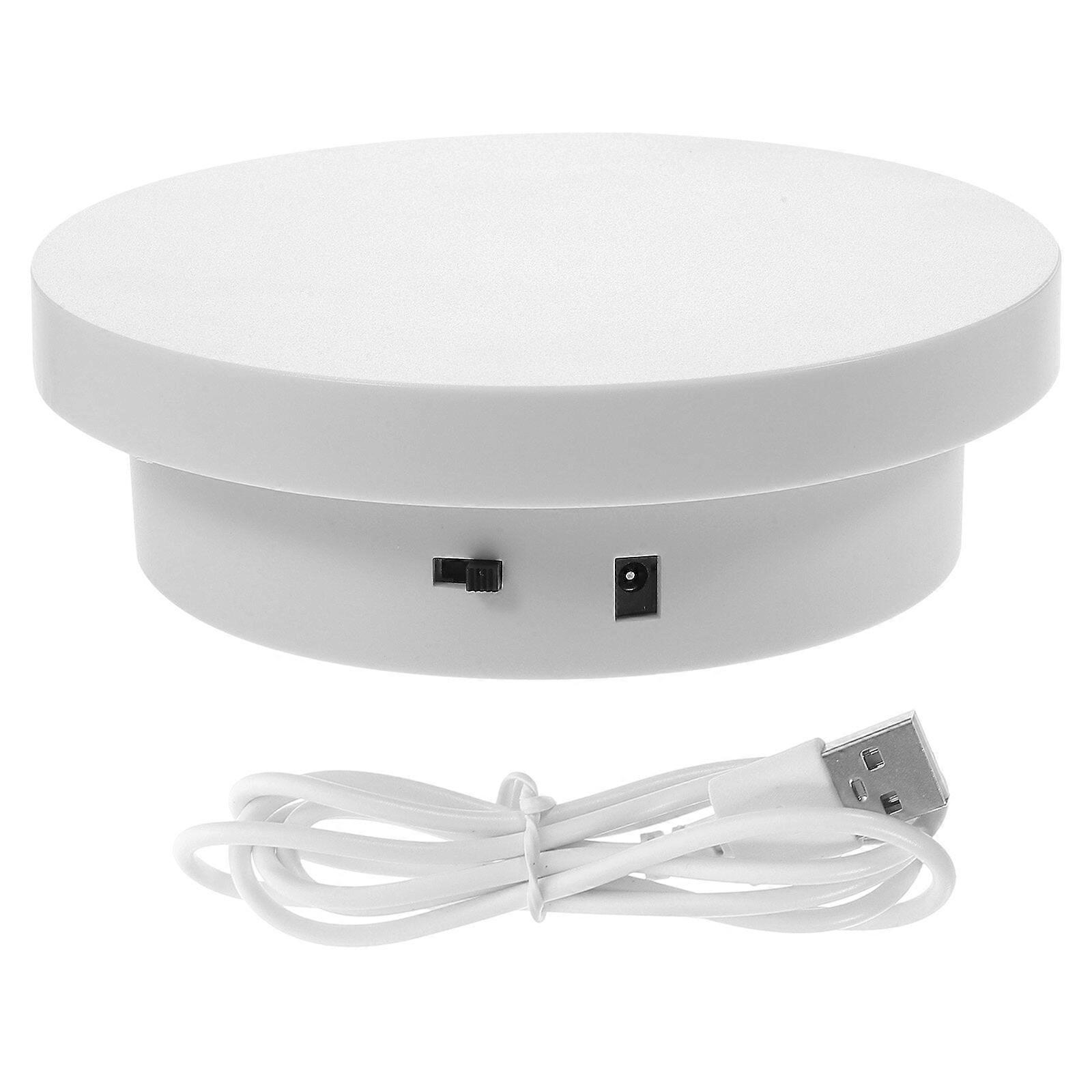 LHX Automatic Rotating Display Stand Collection Showcase Turntable 360 Degree Jewelry Display Holder