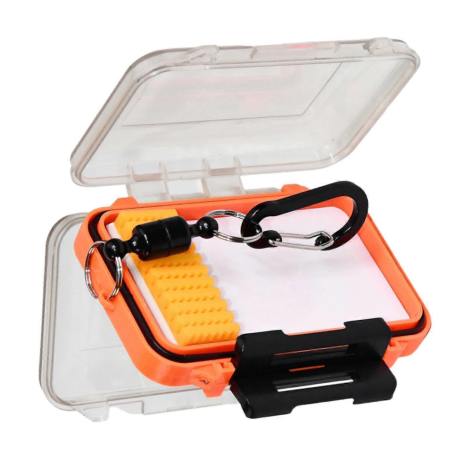 Multi Compartment Magnetic Closure Floating Bobber Indicator Case Fishing Float Storage Box Tackle Organizers Waterproof Multicolor