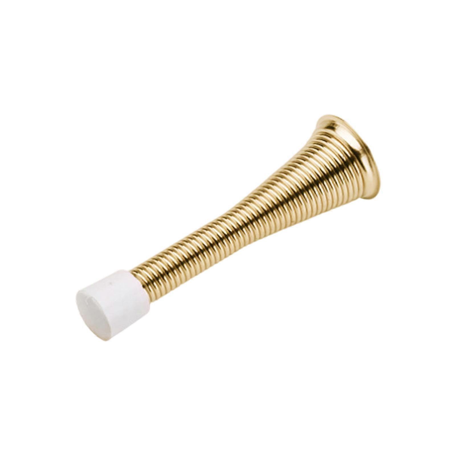 83mm/85mm Heavy Duty Stop Wall Protector Spring Door Stoppers with Low Mounted Rubber Bumper Tip Easy Installation 1pc  Gold 83mm