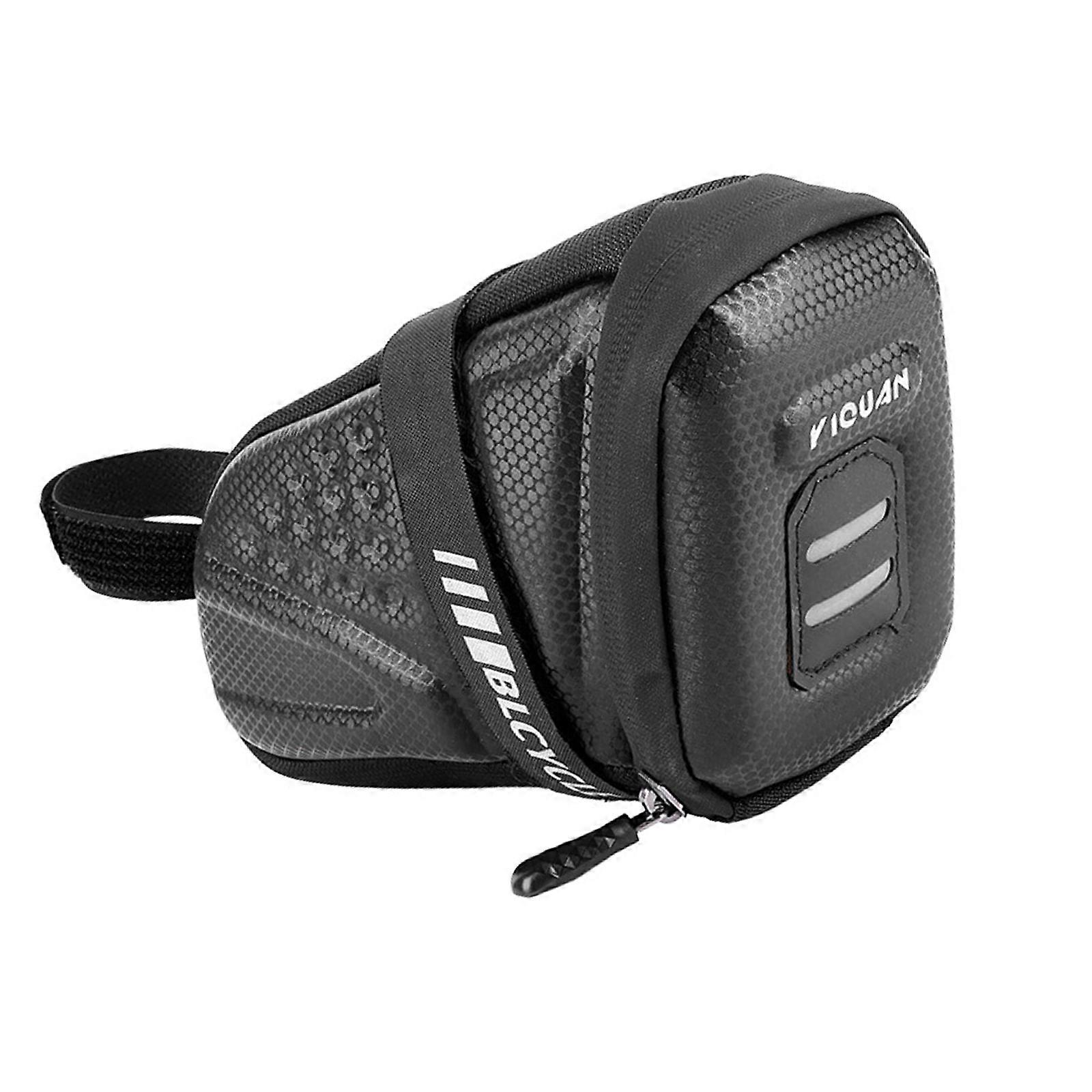 Permanent Solid Case Cycle Pad Bag With Reflective Ribbon Quick Installation For Road Bikes Multicolor