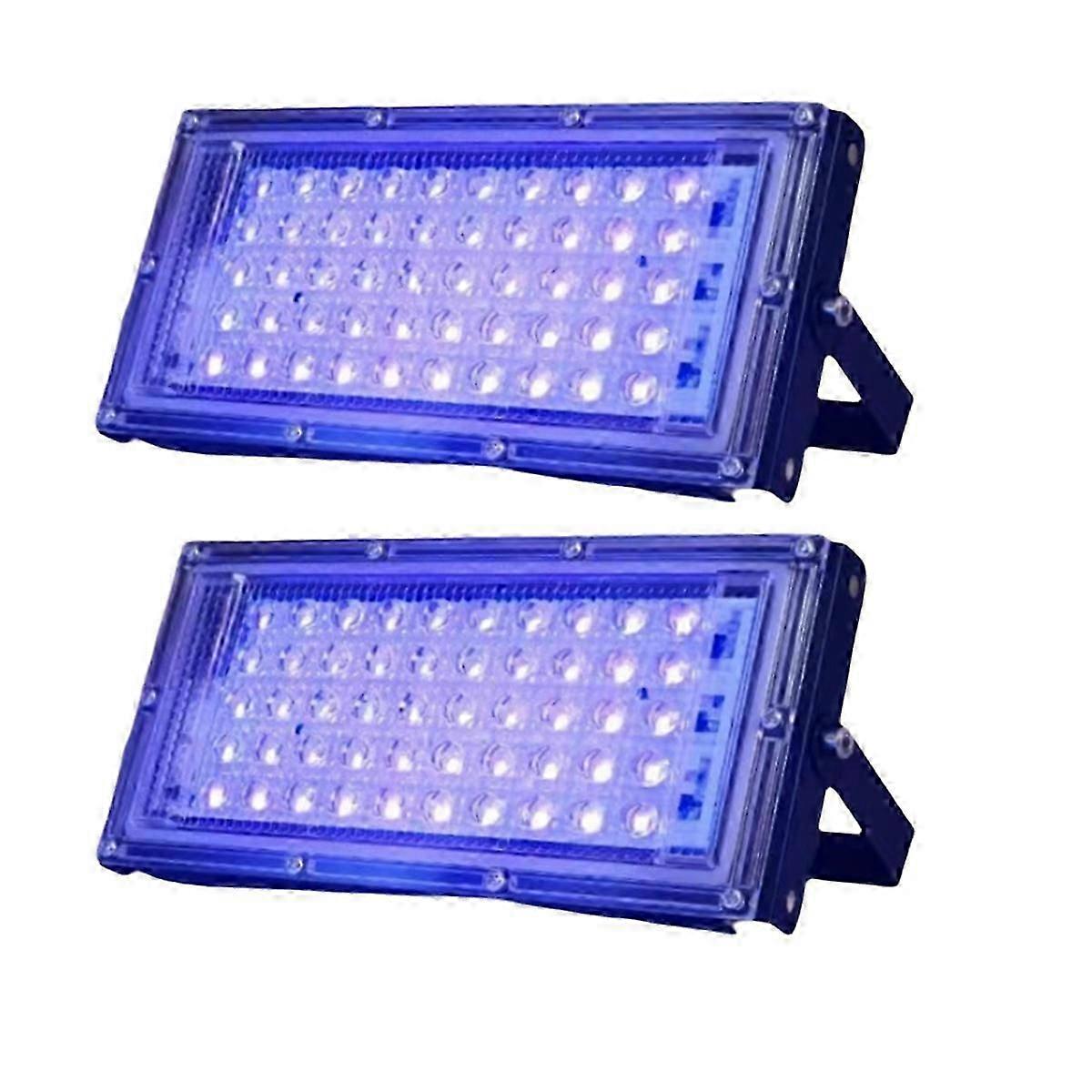 UVA 220V Black Light IP65 50W EU Plug 2 Pcs