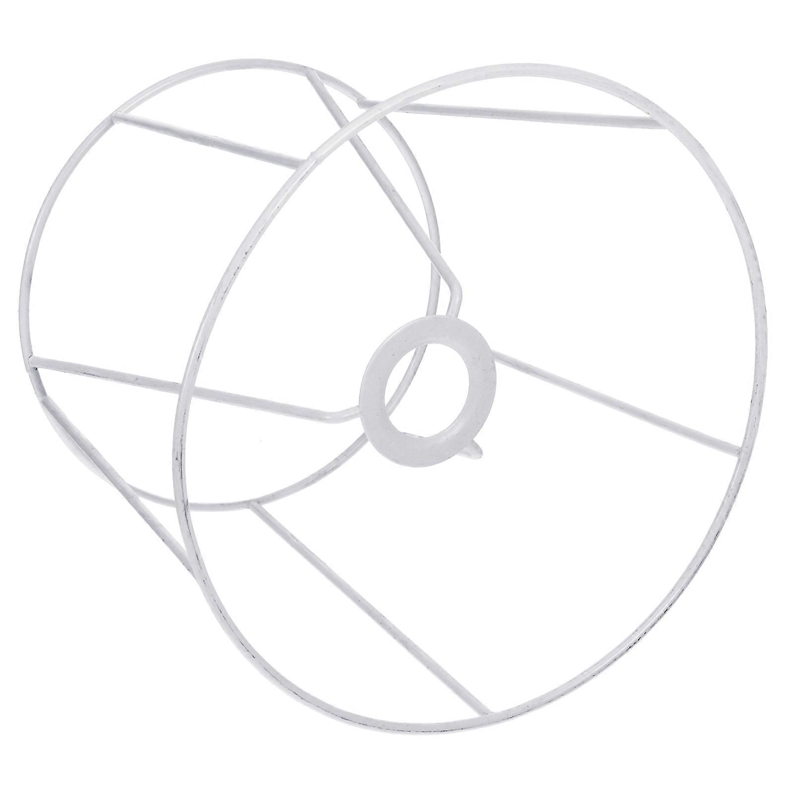 Lampshade Frames Wire Light Bulb Cage Home Decoration Circular Iron 1Pcs