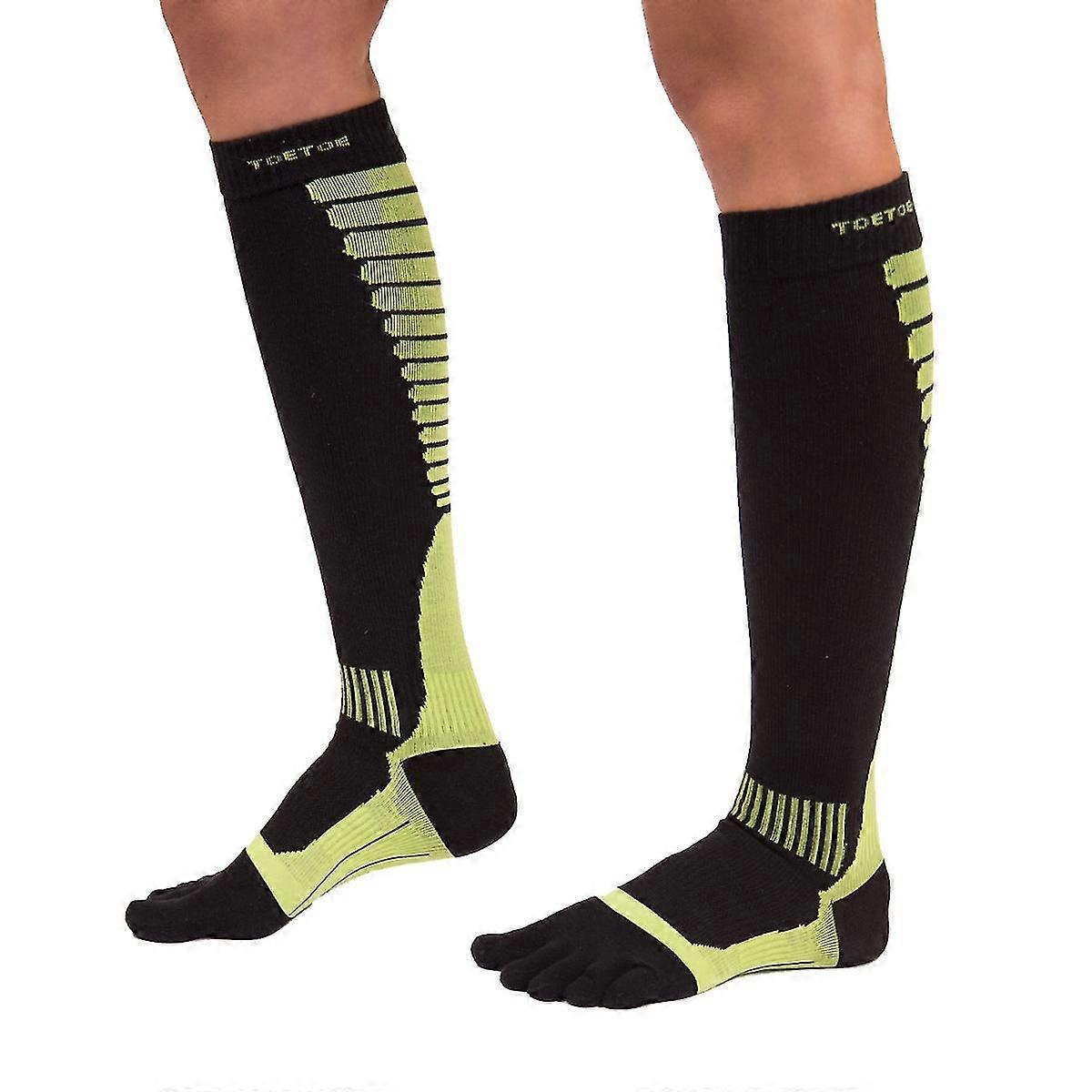 Sports Compression Knee-High Toe Socks for Running & Workout