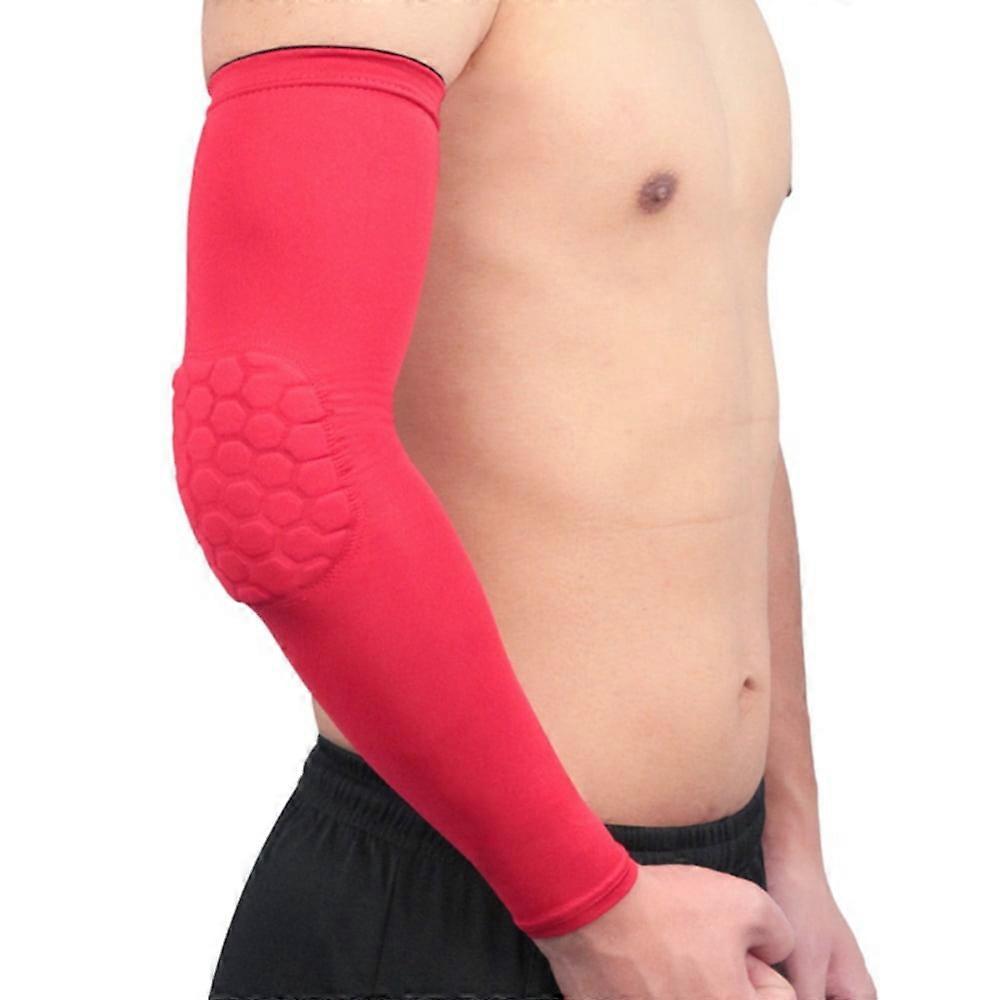 1Pcs Men Women Padded Elbow Forearm Sleeves Compression Arm Protective Support
