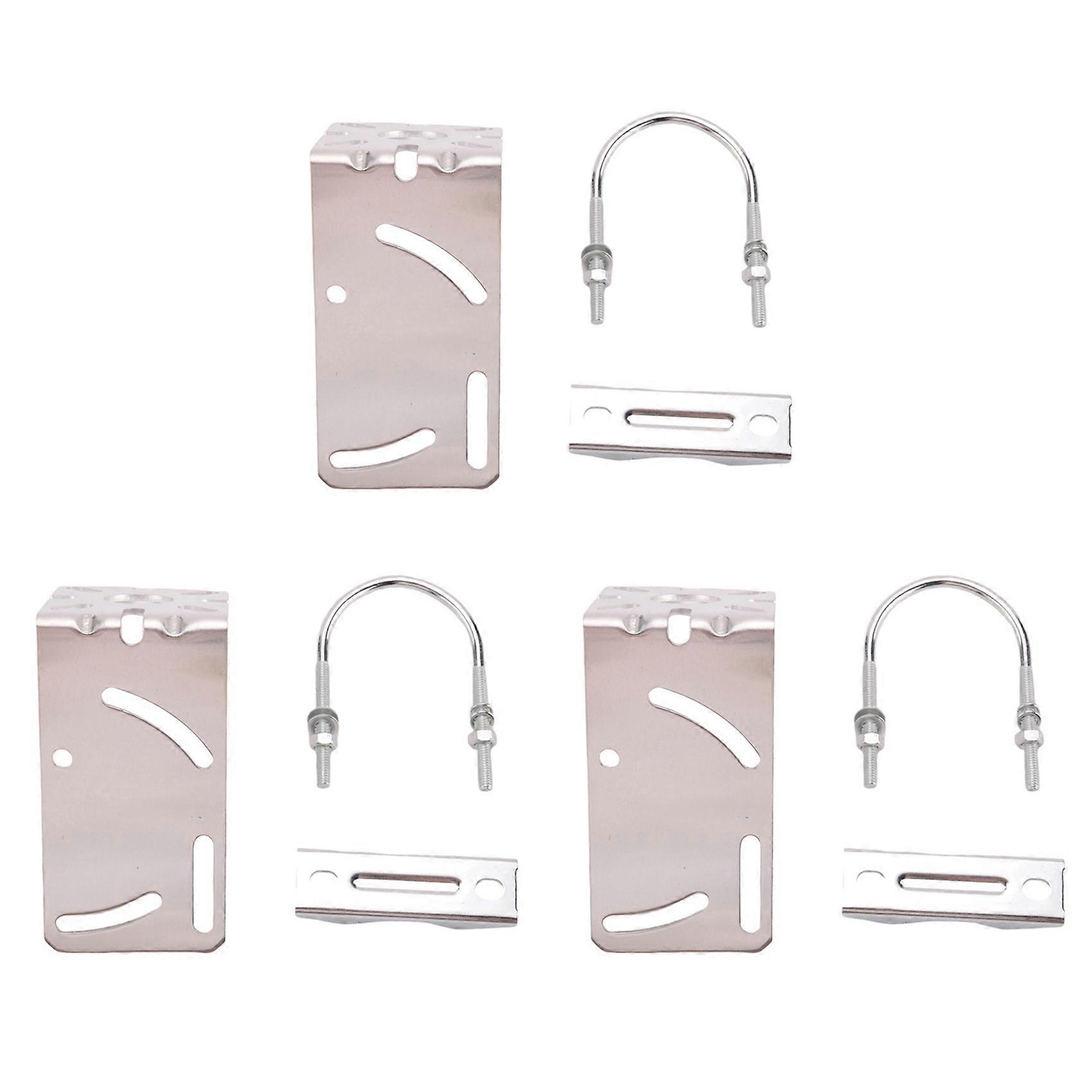 Support de fixation d'antenne patch extérieure 3X, supports d'antenne en forme de L, fixation par arceau en U, installation sur mât