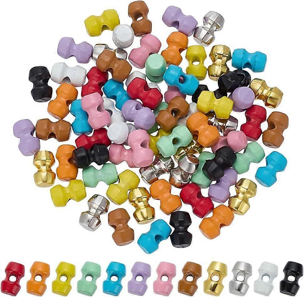 72Pcs 1-Hole Mini Alloy Horn Buttons 0.24x0.16inch 12 Colors Tiny Sewing Toggle Button with 1.2mm Hole Horn Shaped Toggle Alloy Button Coats Replaceme