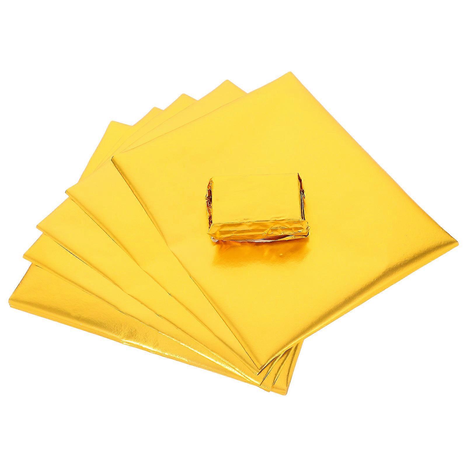 Chocolate Wrapping Paper Golden Foil for Wrapping 100Pcs Candy Wrappers