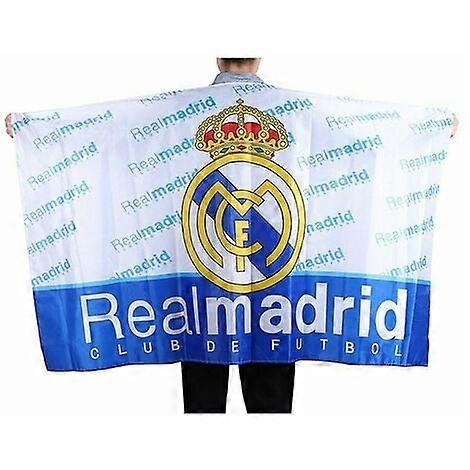 Real Madrid Flag (wm ) (100% Polyester And Size 86*138)