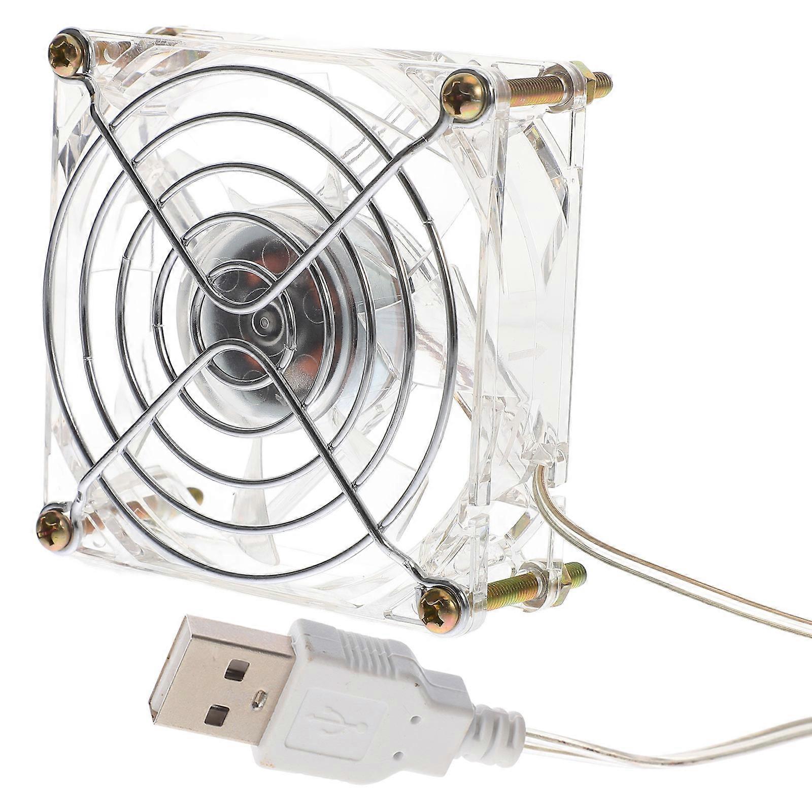 Ventilateur portable pour animaux de compagnie, accessoire rafraîchissant pour animaux de compagnie, en acrylique.
