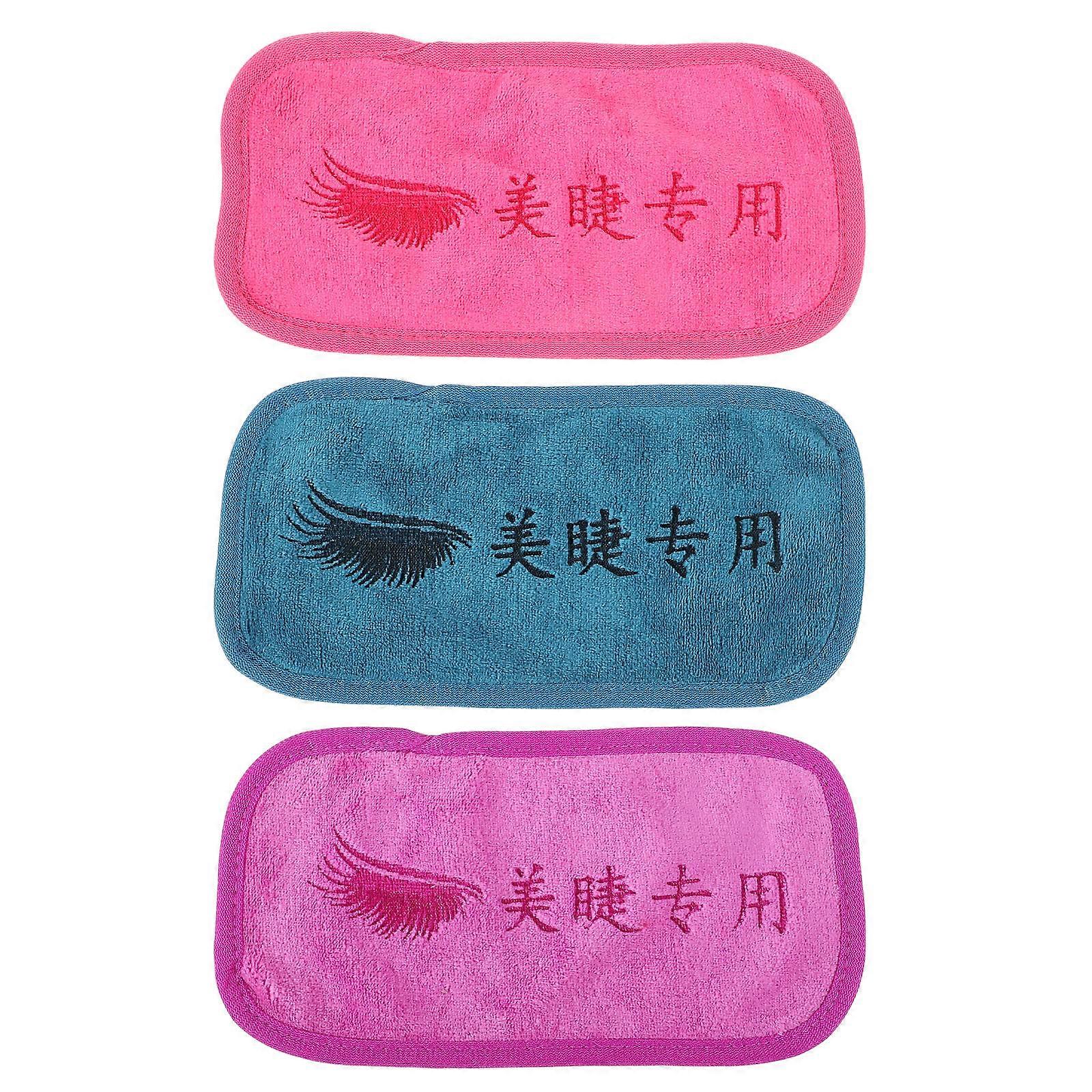 Fabric Forehead Pad for Eyelash Extension 3Pcs Lash Extension Assorted Colors