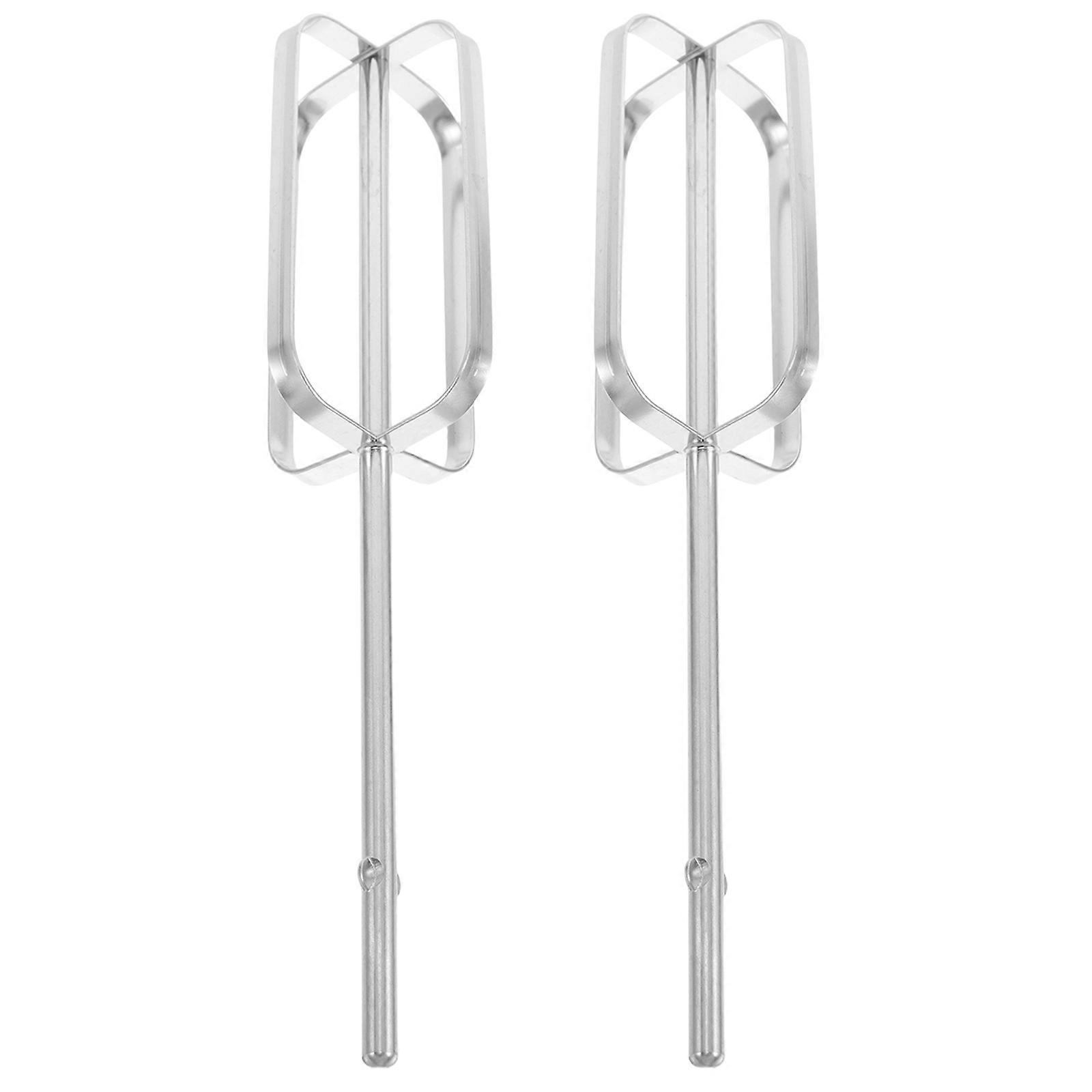 Silver Stirring Rod for Electric Drill Mixing 2Pcs Durable Attachment