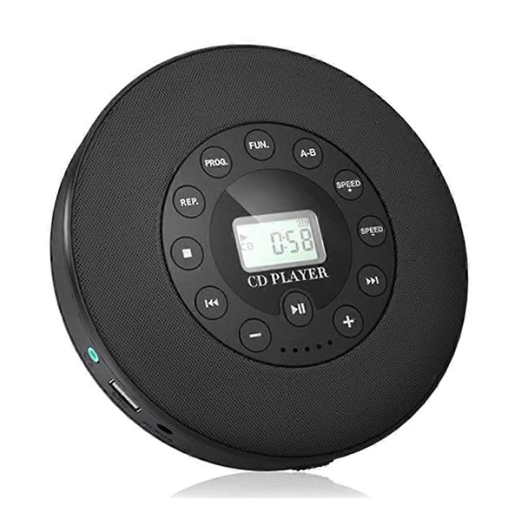 Portable CD Player With Speaker AntiSkip Car MP3 Compatible Recording BuiltIn Mic