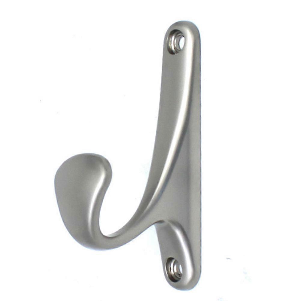 Wall Mount Silver Alloy Hooks Bathroom Use with 5Pcs Set Hooks