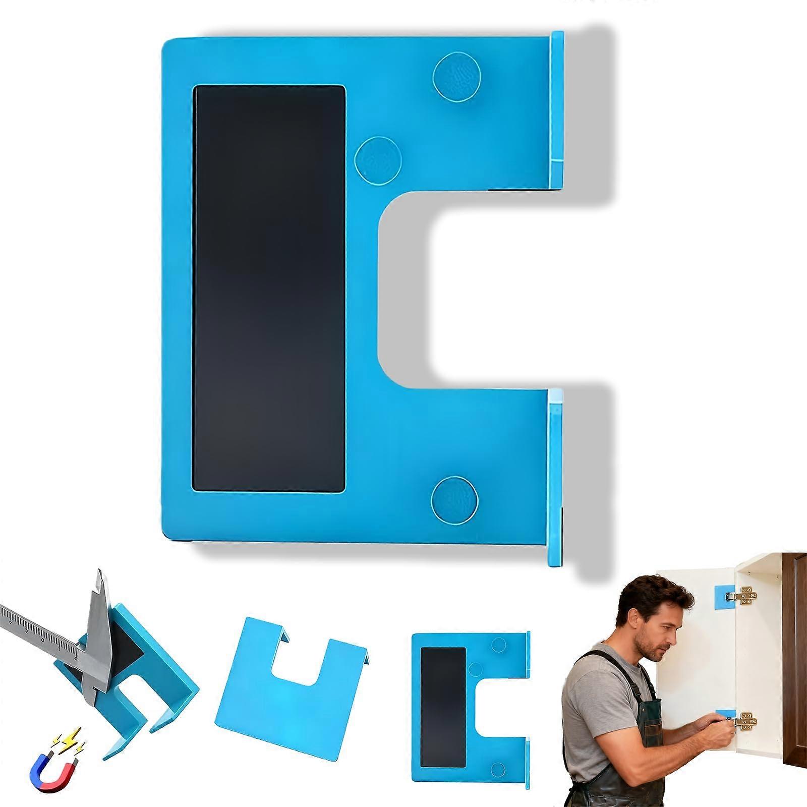 Adjustable Door Hinge Jig for Router with Magnetic Lock and Precision 2mm Calibration 1PC