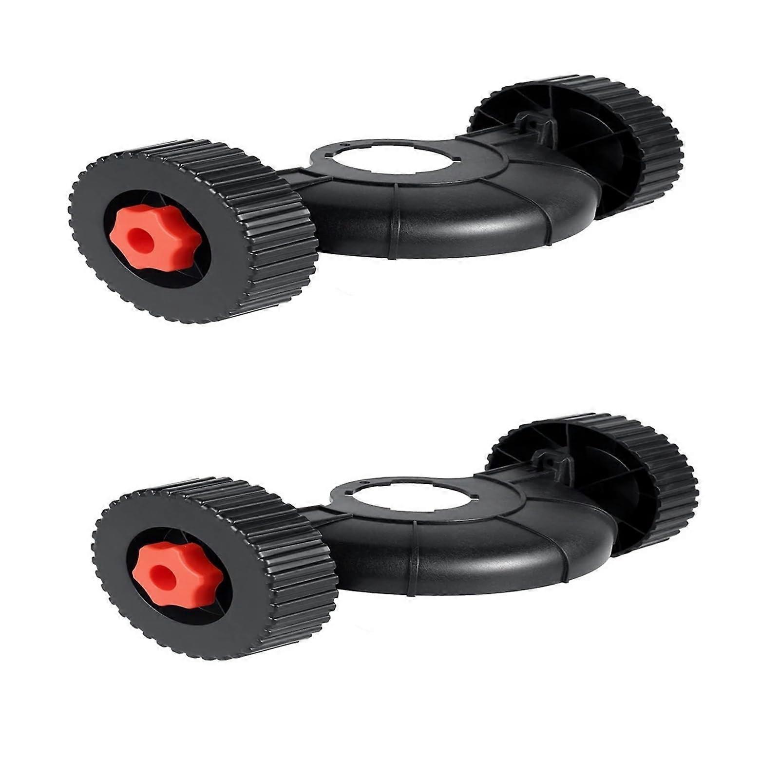 Lawn Mower Wheel Replacement Set, Adjustable Support Wheels, Durable AllTerrain Rubber (2PCS)