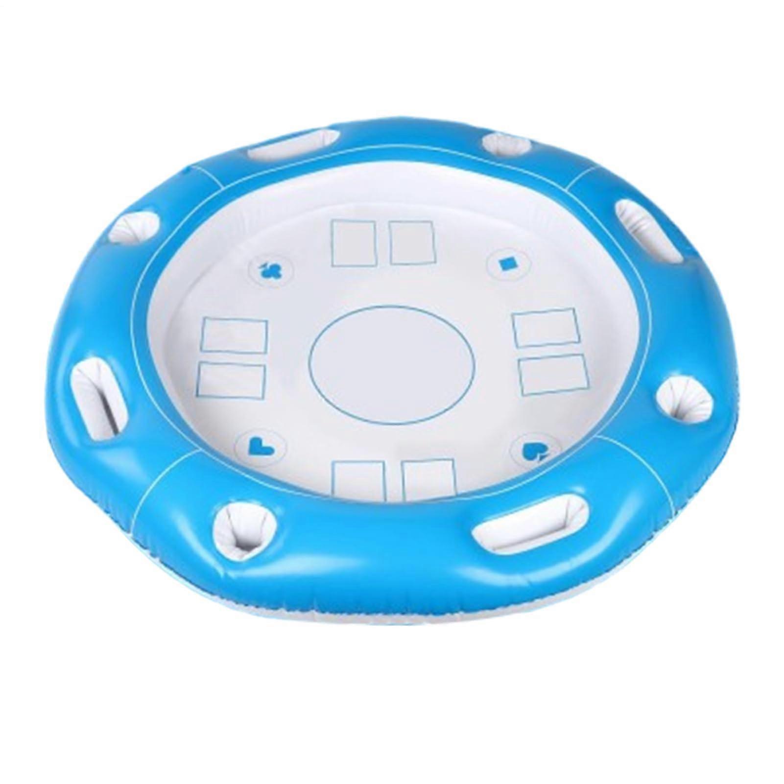 Floating Pool Table Inflatable Game with Drink Holders for Beach Lake Camping 46 Players
