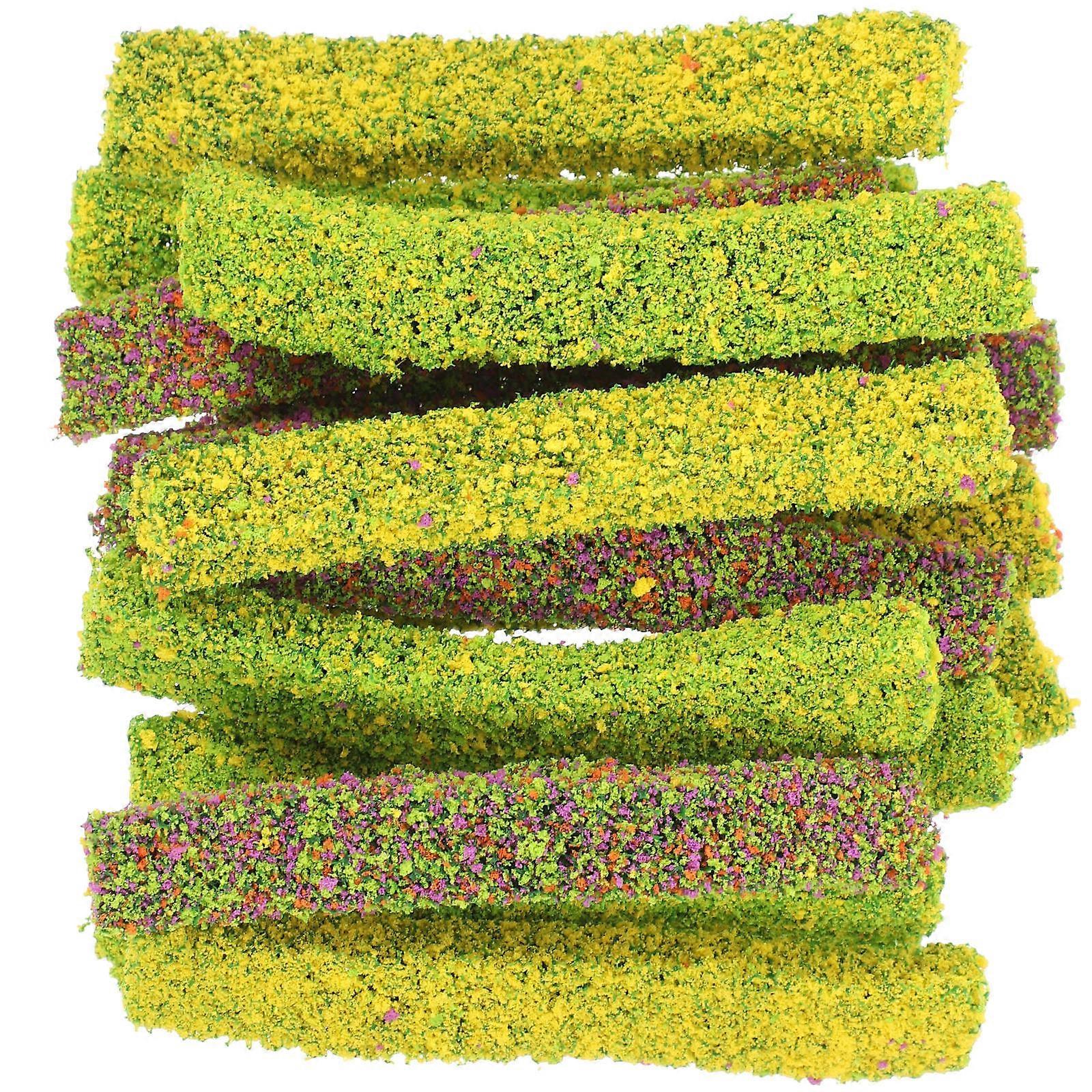 Artificial Model Grass Simulation Shrub Adorn Fine Craftsmanship 10X1.5cm 15Set