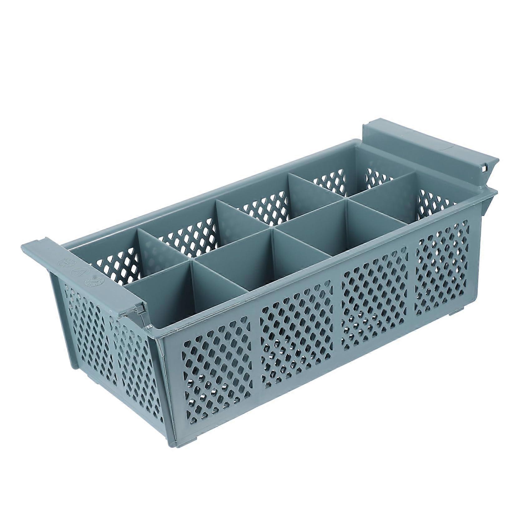 Dishwasher Cutlery Basket with Quick Drainage, Universal Silverware Caddy Fits Most Dishwashers