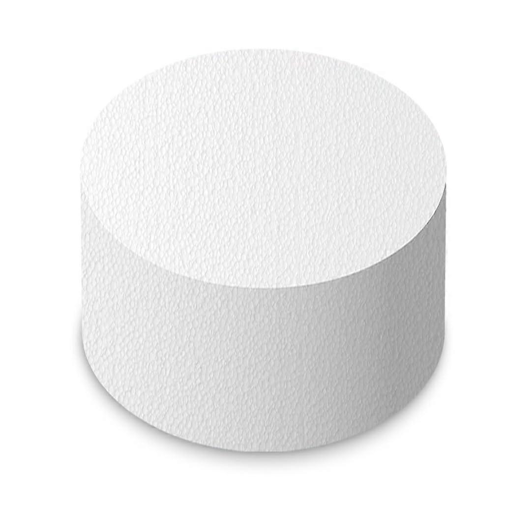 5 Inch Round  Density Cake Dummy Tier 6 Inch Deep Seamless Surface for Practice and Display