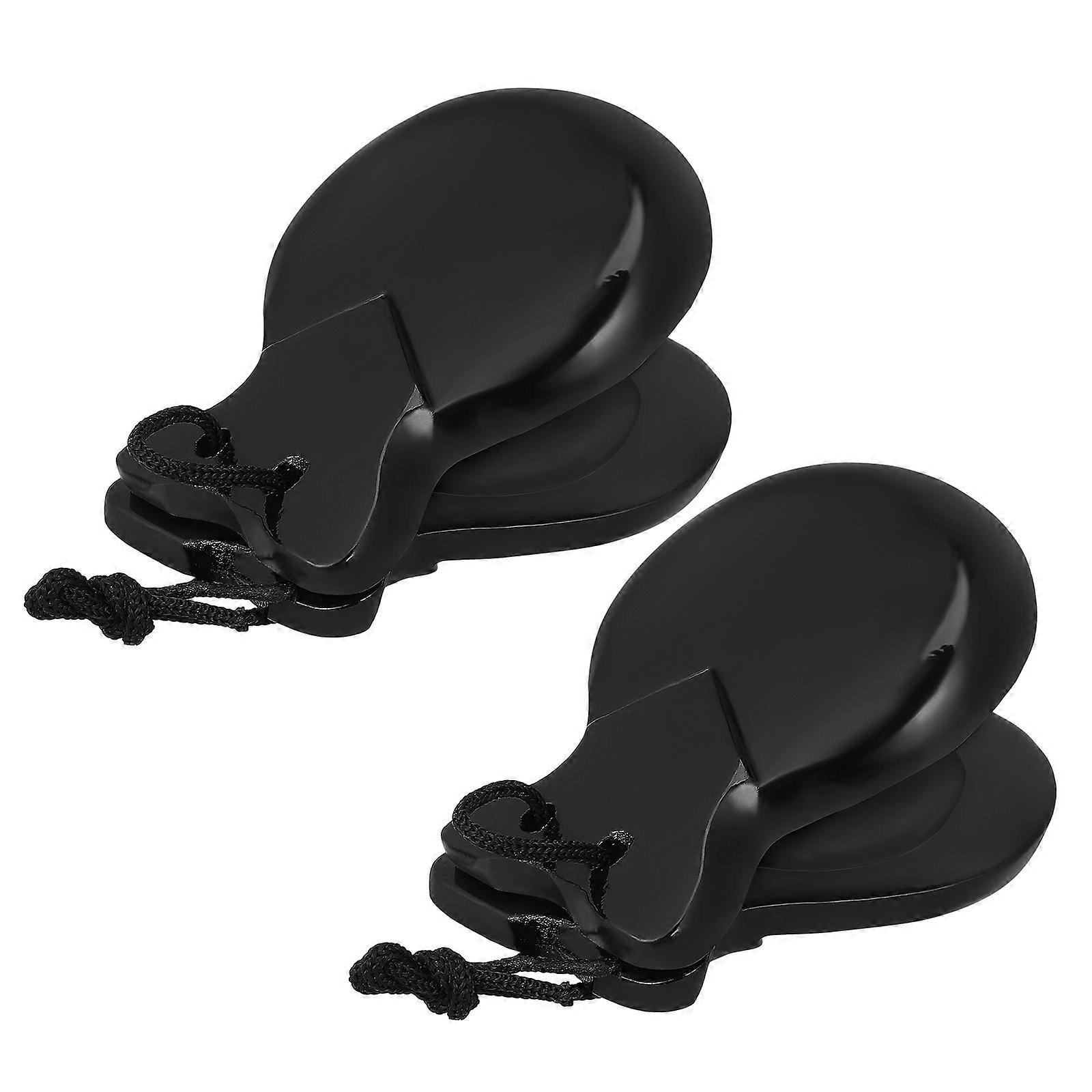 Spanish Castanets Percussion Instruments Lightweight Compact Musical Education 1 Pair