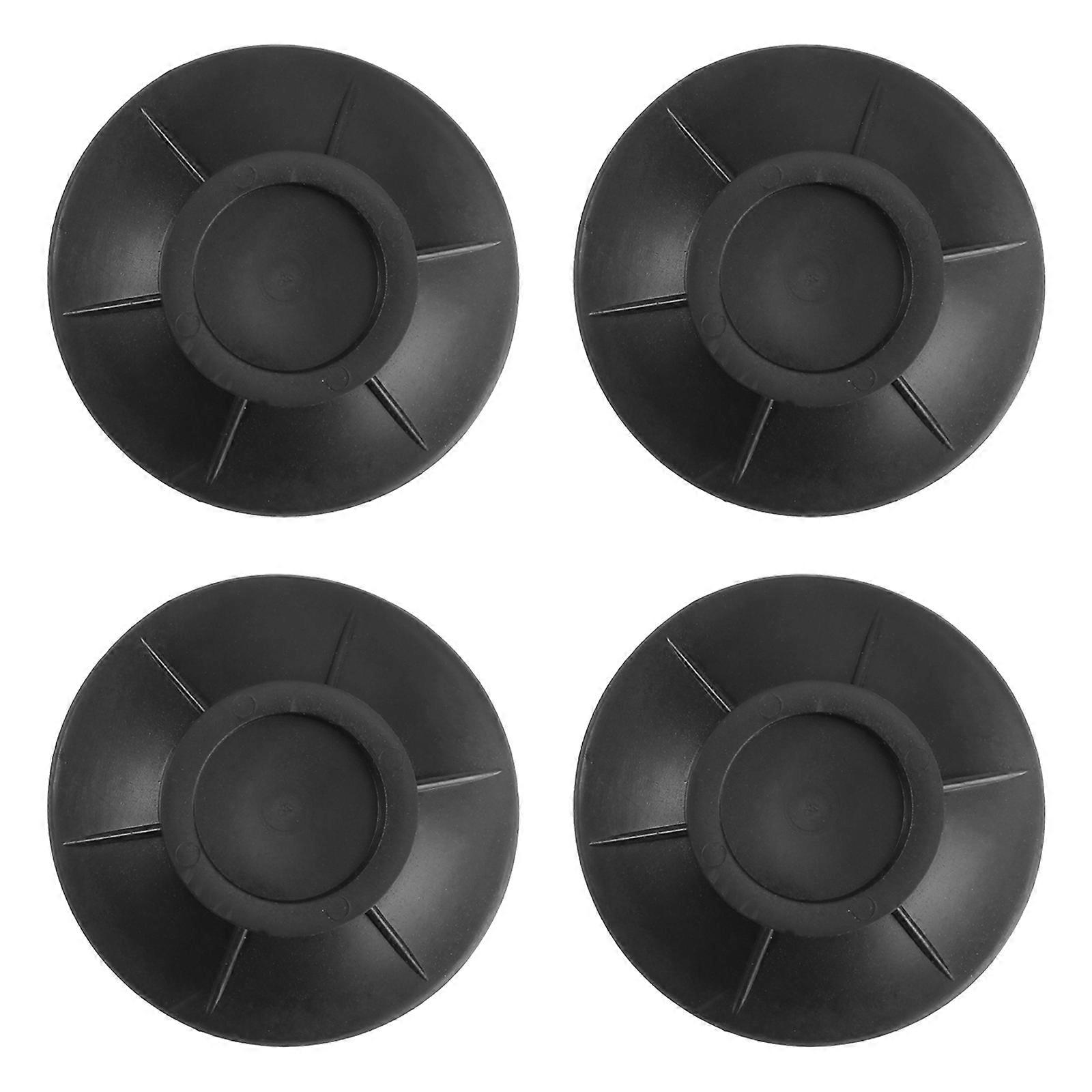 Washing Machine Pads Round Set for Noise Reduction 1Set Black Pads